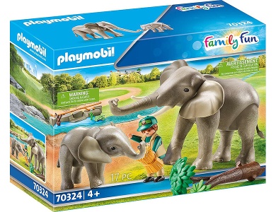 Elefanten im Freigehege 70324