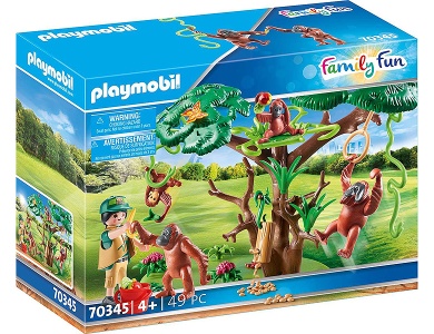 PLAYMOBIL FamilyFun Zoo Orang Utans im Baum (70345)