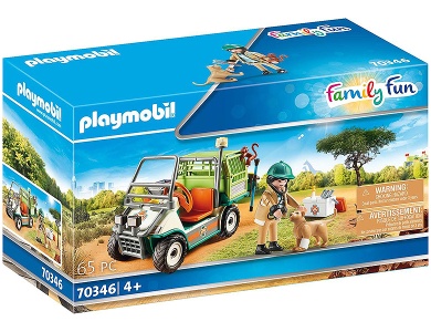 Zoo-Tierarzt mit Fahrzeug 70346