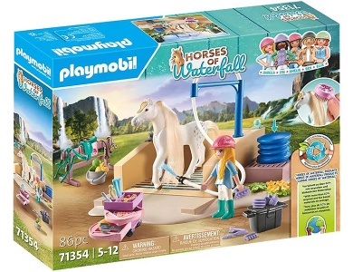 PLAYMOBIL Isabella & Lioness mit Waschplatz (71354)