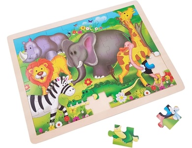 Playwood Holzpuzzle Wilde Tiere