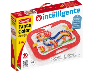 Quercetti Fantacolor Design Einlegemosaik, 300 Stecknadeln