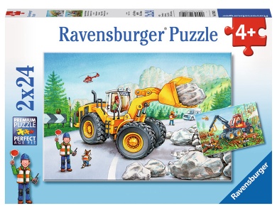 Bagger und Waldtraktor 2x24