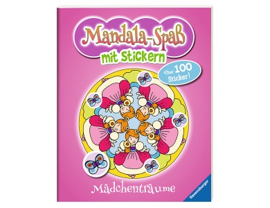 Mandala-Spass mit Stickern: Mädchenträume