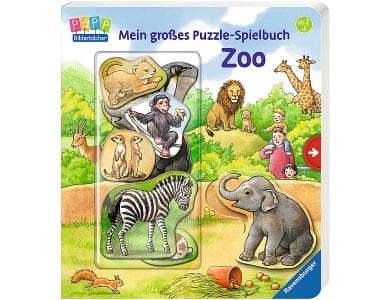 Mein grosses Puzzle-Spielbuch Zoo