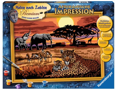 Ravensburger Malen nach Zahlen 28819 Perfektes Afrikanische Impressionen 