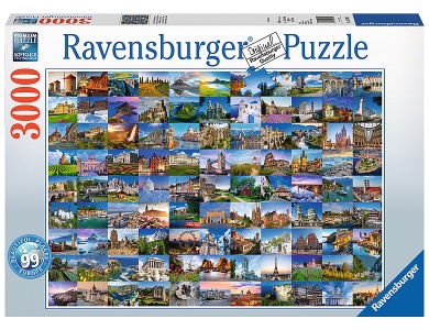 99 Beautiful Places in Europe 3000Teile