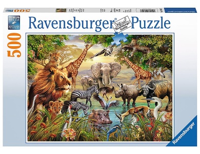Ravensburger Puzzle Am Wasserloch (500Teile)