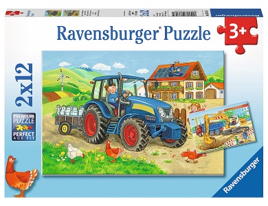 Baustelle und Bauernhof 2x12