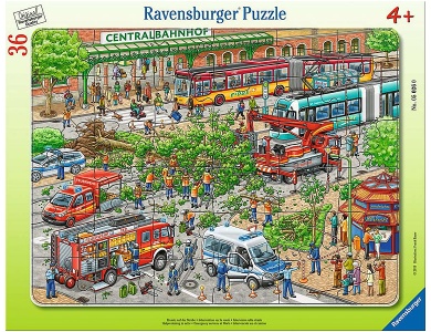 Ravensburger Puzzle Einsatz auf der Strasse (36Teile)