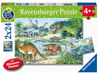 Saurier und ihre Lebensräume 2x24