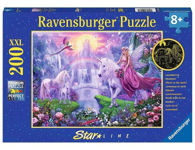 Ravensburger Puzzle Leuchtendes Unterwasserparadies Star Line 200 Teile XXL 