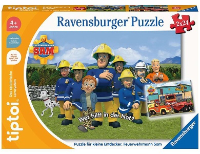 Puzzle fr kleine Entdecker: Feuerwehrmann Sam 2x24