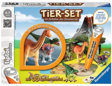 Tier-Set Im Zeitalter der Dinosaurier
