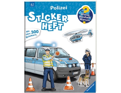 Ravensburger Stickerheft Polizei