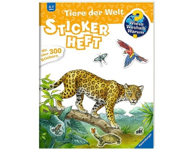 Stickerheft Tiere der Welt