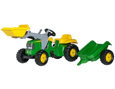 John Deere mit Lader & Anhänger