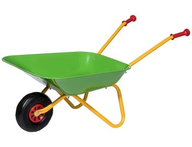 RollyToys Metallschubkarre mit Kunststoffrdern Grn