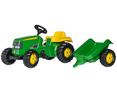 Anhängerkupplung Traktor Kindertraktor Super in rot mit Lufthorn 