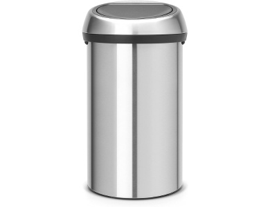 Rotho Toucheimer Touch Bin 60L Silber