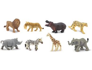 Tiere der Savanne 8Teile