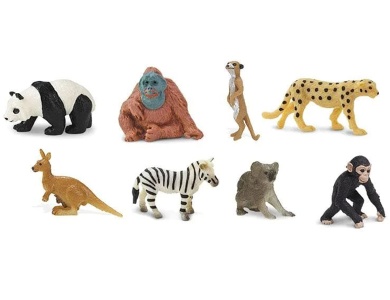 Zootiere Fun Pack 8 Figuren 8Teile