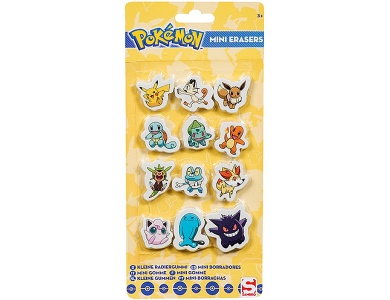 12 Mini-Radiergummi