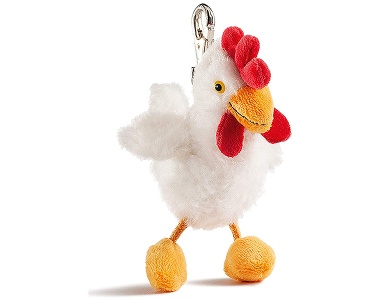 Schaffer Anhnger Huhn Brunhilde weiss (12cm)