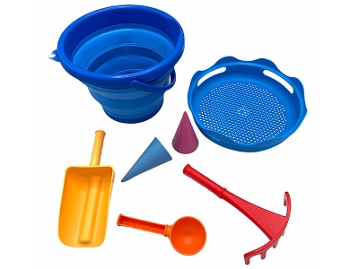 Sand Toys Falteimer-Set blau