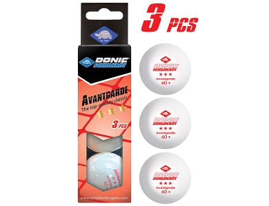 Schildkrt Tischtennisball 3-Stern Avantgarde Weiss (3Teile)