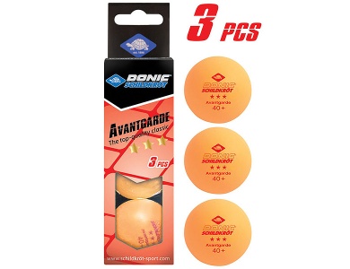 Schildkrt Tischtennisball 3-Stern Avantgarde orange