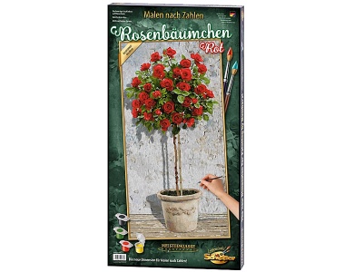 Schipper Blumen & Pflanzen Malen nach Zahlen Rosenb�umchen Rot