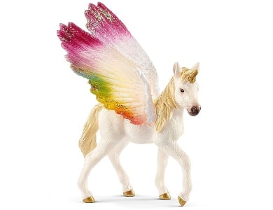 Geflgeltes Regenbogen-Einhorn Fohlen