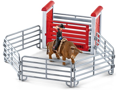 Bull Riding mit Cowboy