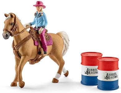 Fasslaufen mit Cowgirl