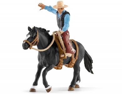 Pferd mit Cowboy