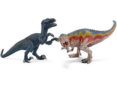 T-Rex und Velociraptor klein