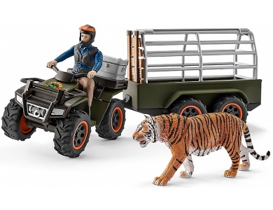 Quad mit Anhänger und Ranger