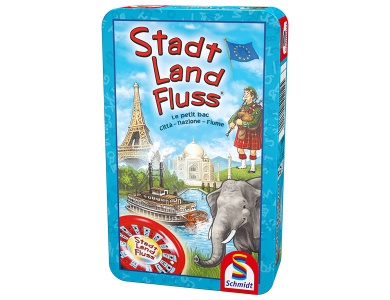 Schmidt Stadt, Land, Fluss in Metalldose