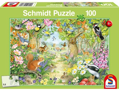 Schmidt Tiere im Wald (100Teile)