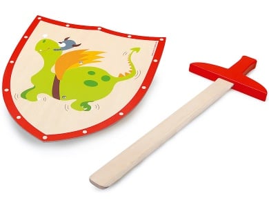 Schwert & Schild Drache Grün