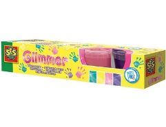 Funkelnde Fingerfarbe