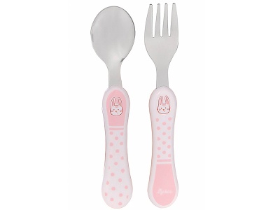 Besteck Hase rosa 14cm