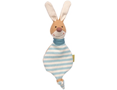Mini Strick-Schnuffeltuch Hase
