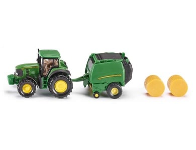 Siku John Deere mit Ballenpresse (1:87)