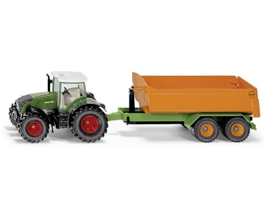 Fendt mit Hakenliftfahrgestell mit Mulde