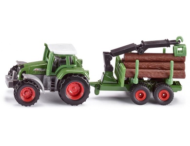 Traktor mit Forstanhnger 1:87