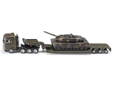 Tieflader mit Panzer