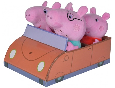 Familienset im Auto