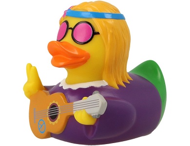 Badeente Hippie Frau